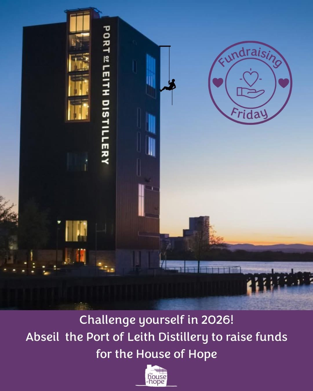 Fundraising for Port of Leith Distillery Abseil