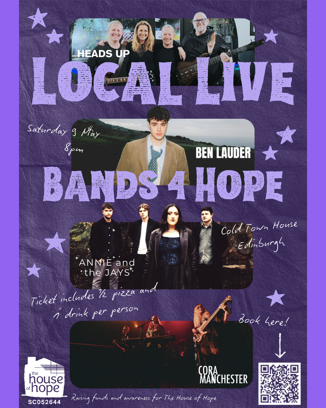 Bands 4 Hope gig set to raise funds for The House of Hope